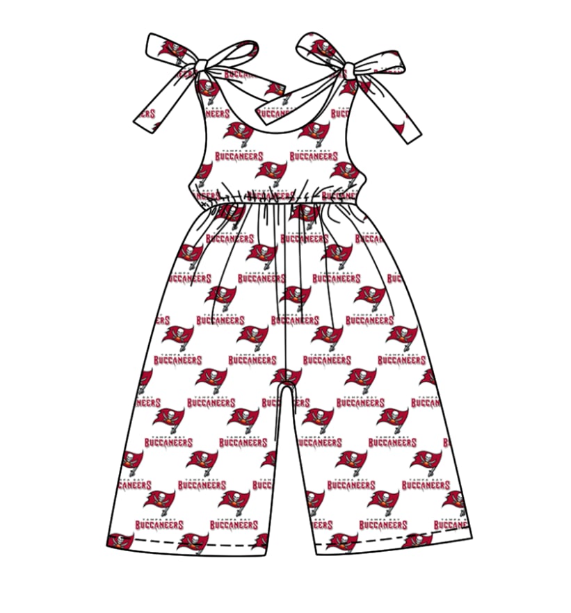 Deadline July 15 2025 red flag straps girls team jumpsuit