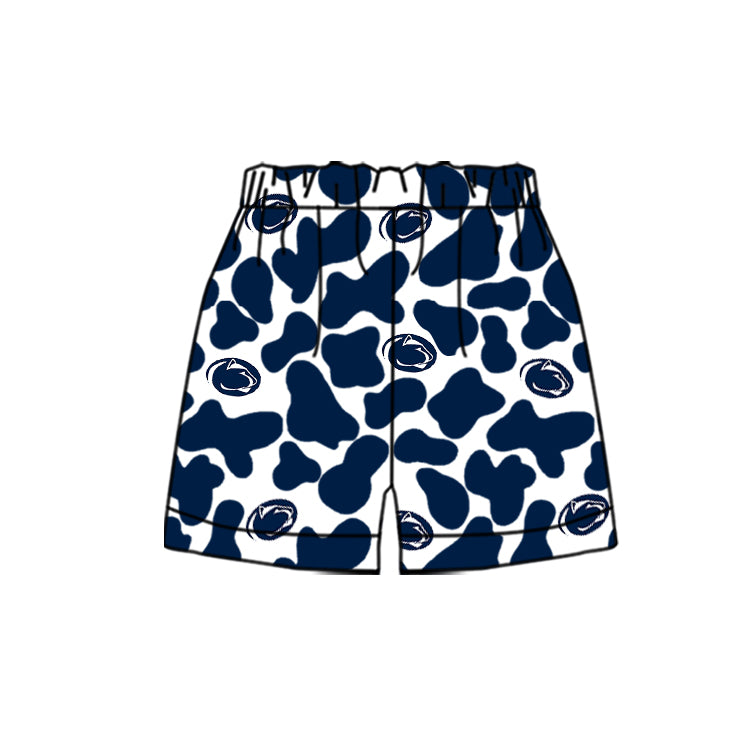 MOQ 3 pcs navy camo kids boys team shorts