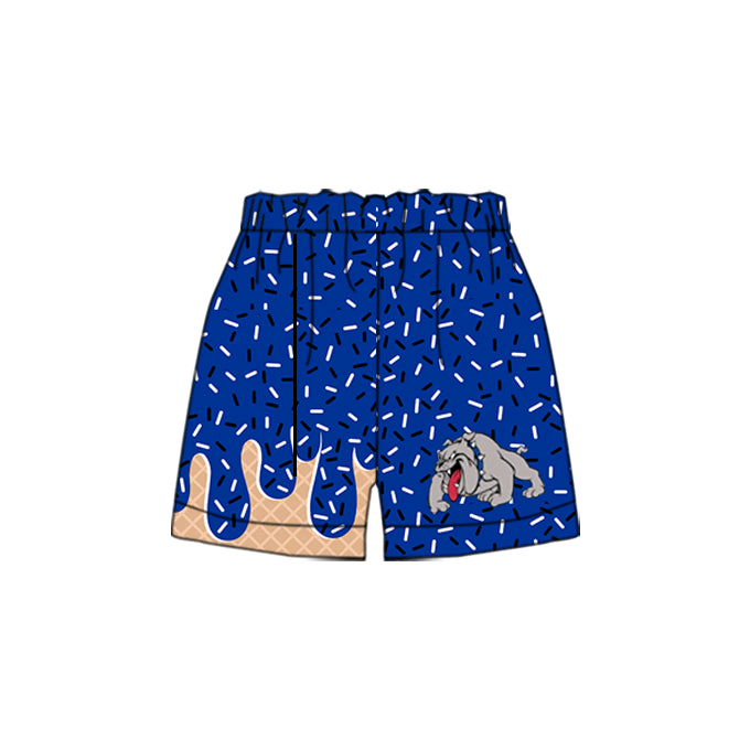 Deadline June 12 blue white ice cream sprinkle boys team shorts