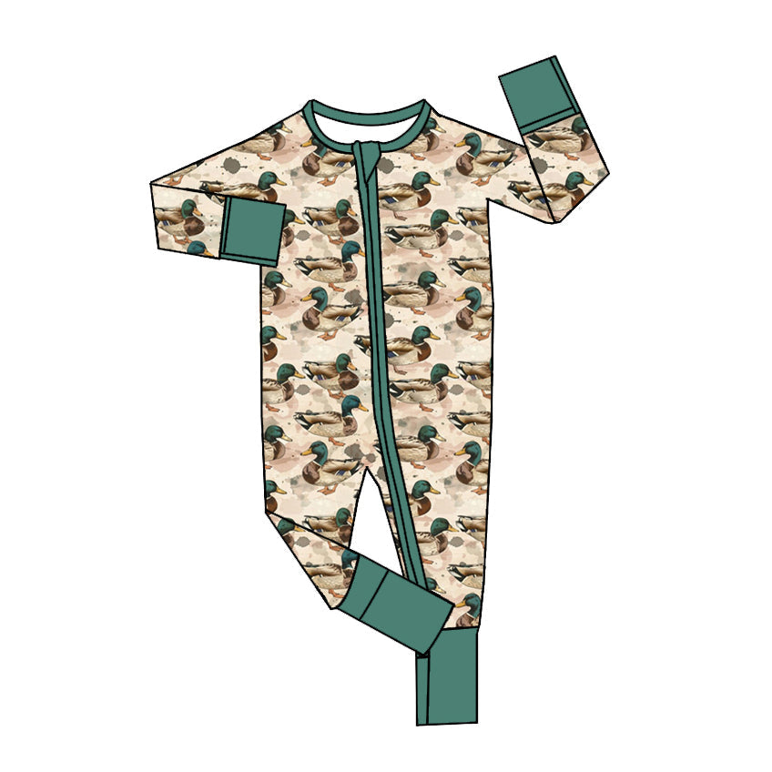 Deadline Nov 29 long sleeves duck baby boys zipper romper