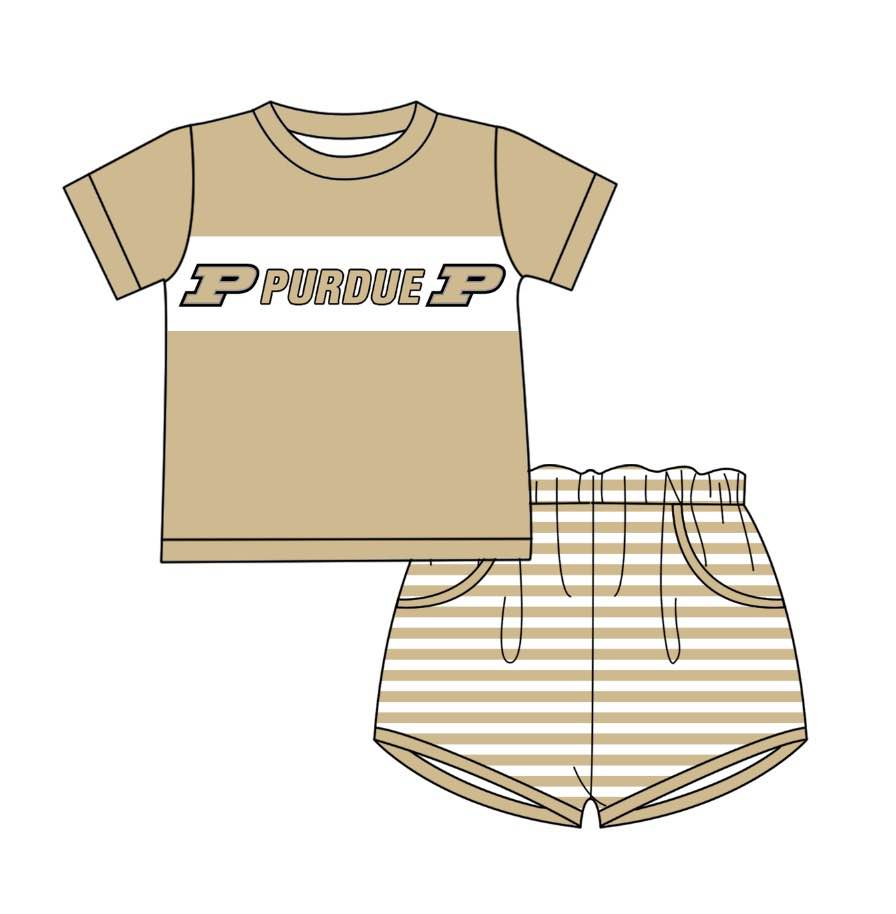 Deadline  Jan 25 short sleeves khaki P kids boys team outfits