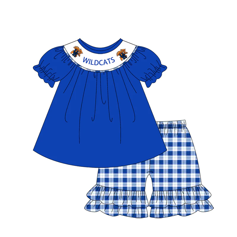 Deadline  Feb 1 Blue short sleeves U K kids girls team outfits