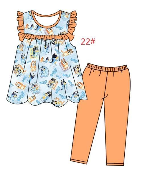 Deadline Feb 28 ruffle dog tunic leggings kids girls clothes