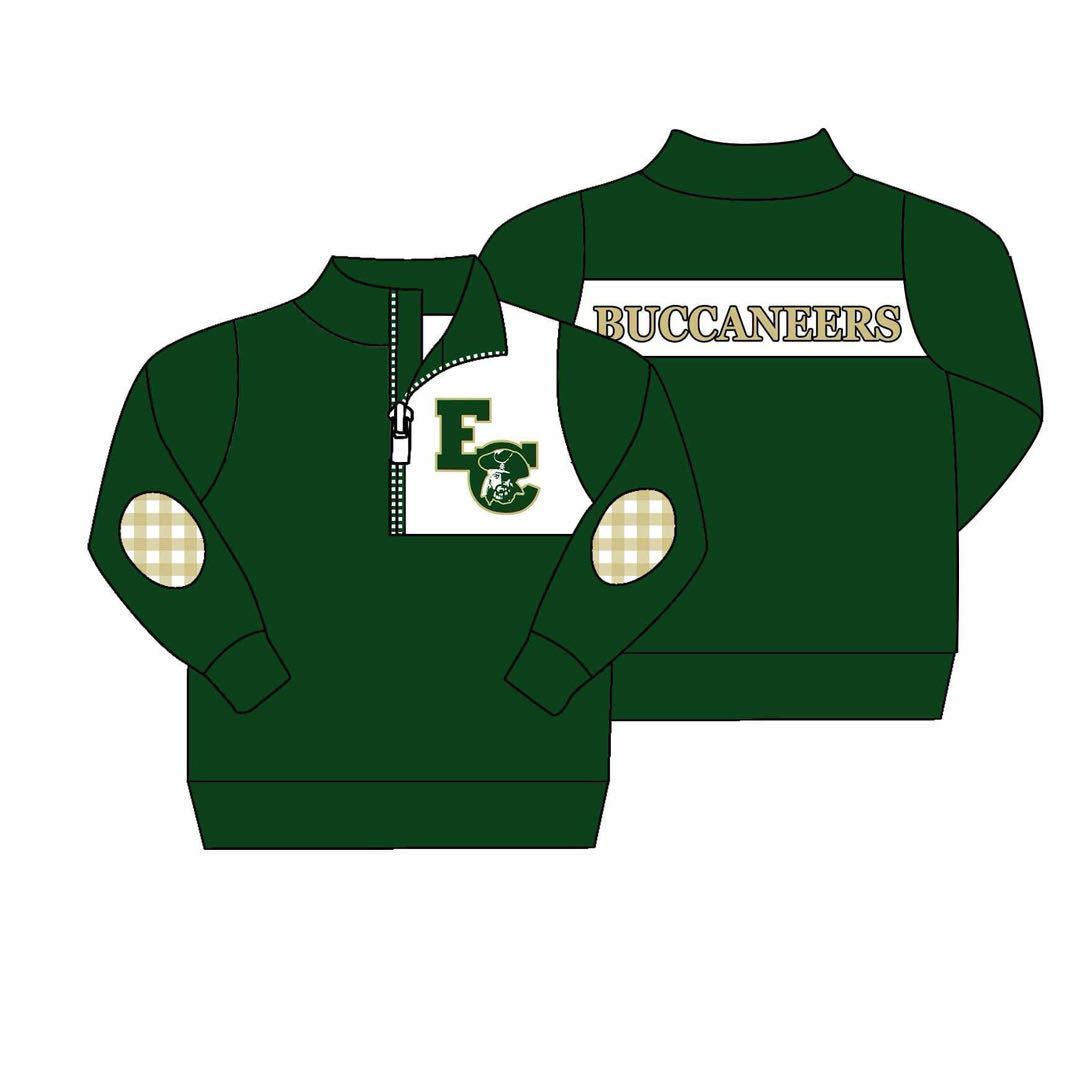 Deadline March 23 green plaid baby kids team pullover