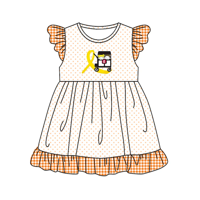 Deadline March 25 flutter sleeves polka dots girls dresses