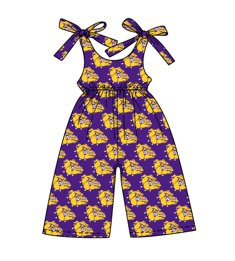 Deadline June 24 purple straps kids girls team jumpsuit