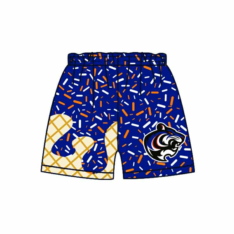 Deadline July 11 2025 blue orange ice cream sprinkle boys summer team shorts
