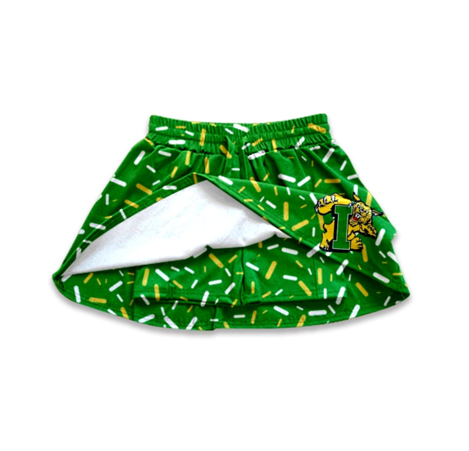 Deadline July 29 2025 I green ice cream kids girls team skirt