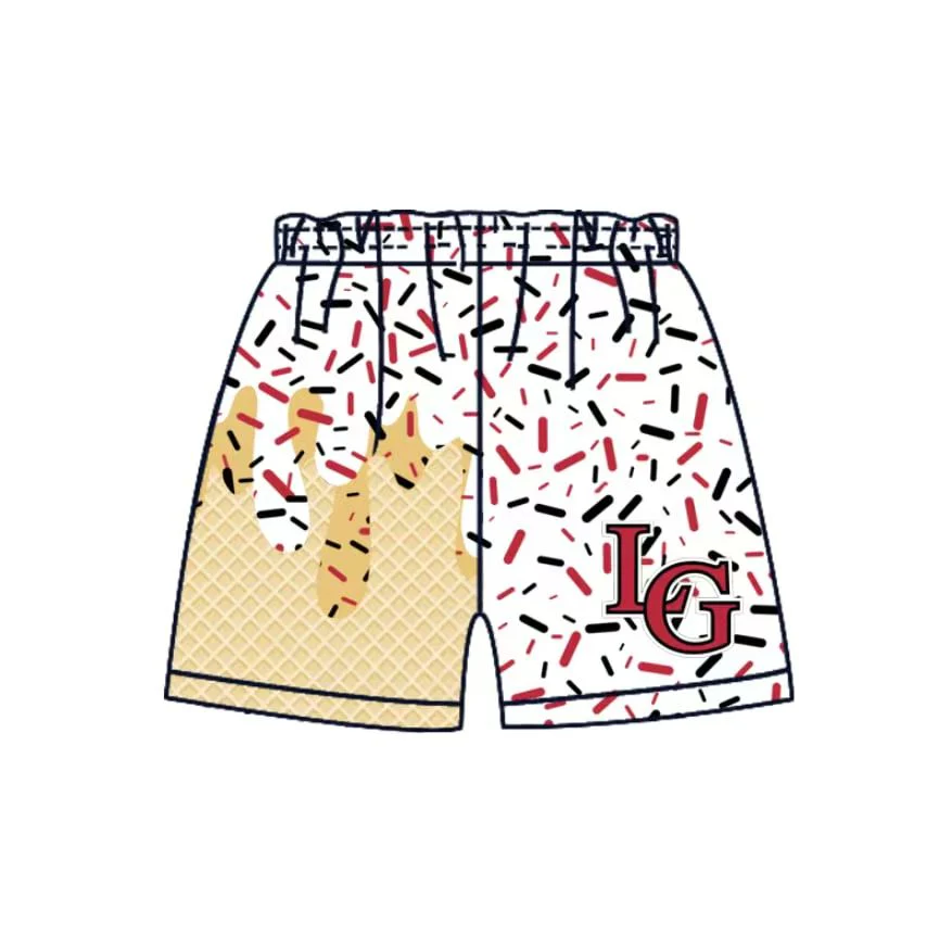 Deadline Aug 24 2025 L G ice cream drip boys summer team shorts