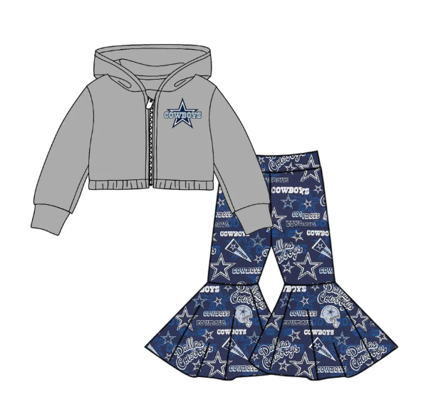 Deadline Aug 24 2025 cowboy zip hooded jacket pants girls team outfits