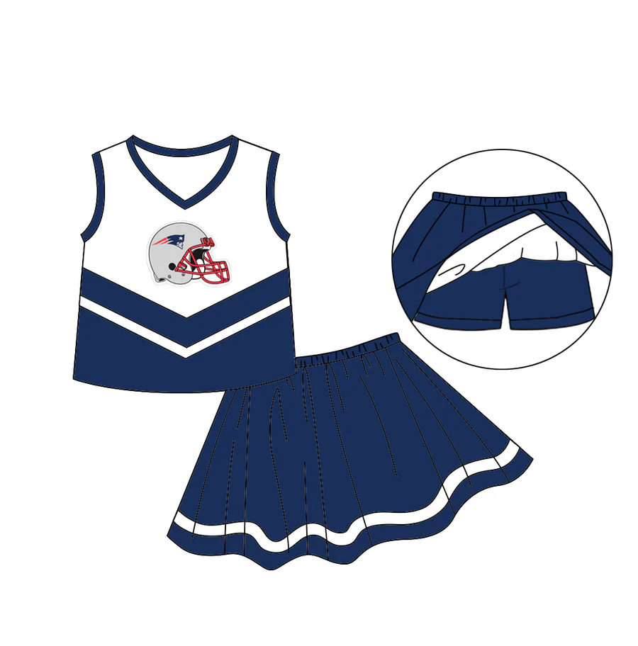Deadline Aug 24 2025 sleeveless helmet blue top skirt girls team clothes