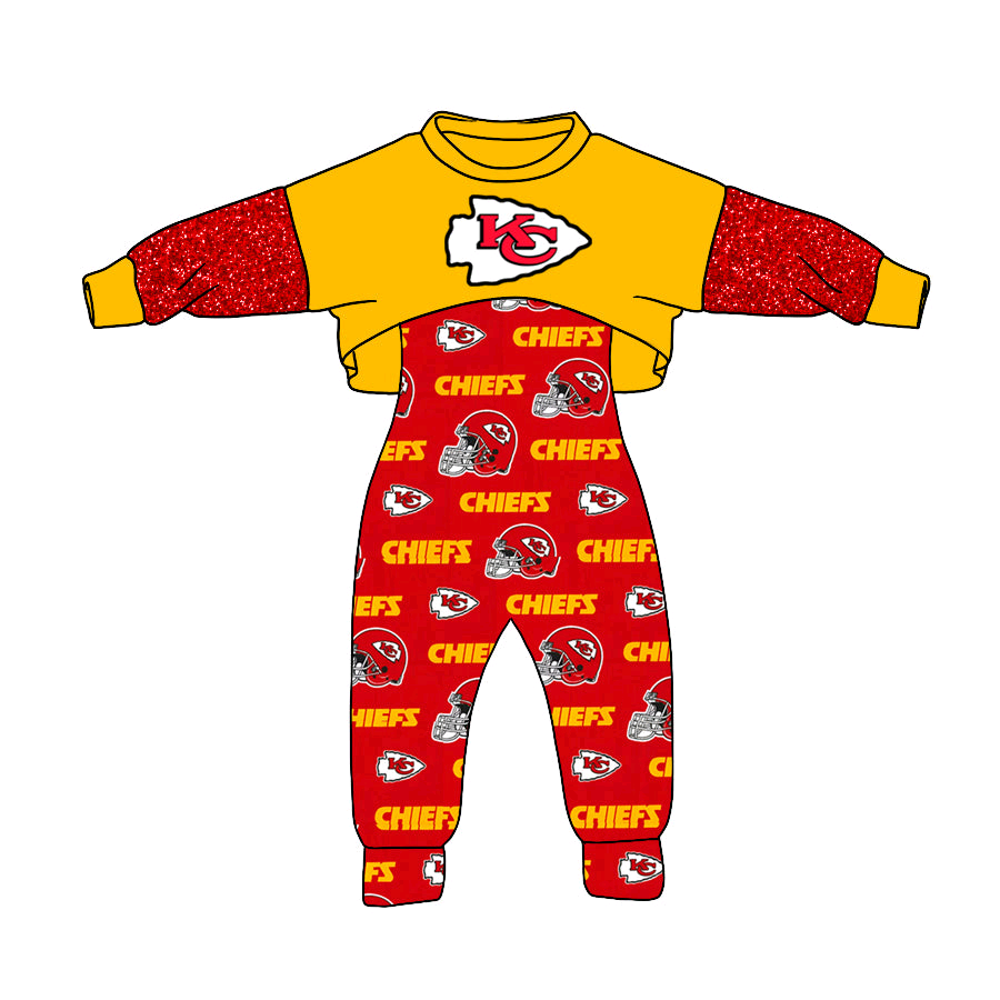 Deadline Spet 2 2025 yellow red K C top jumpsuit girls team outfits