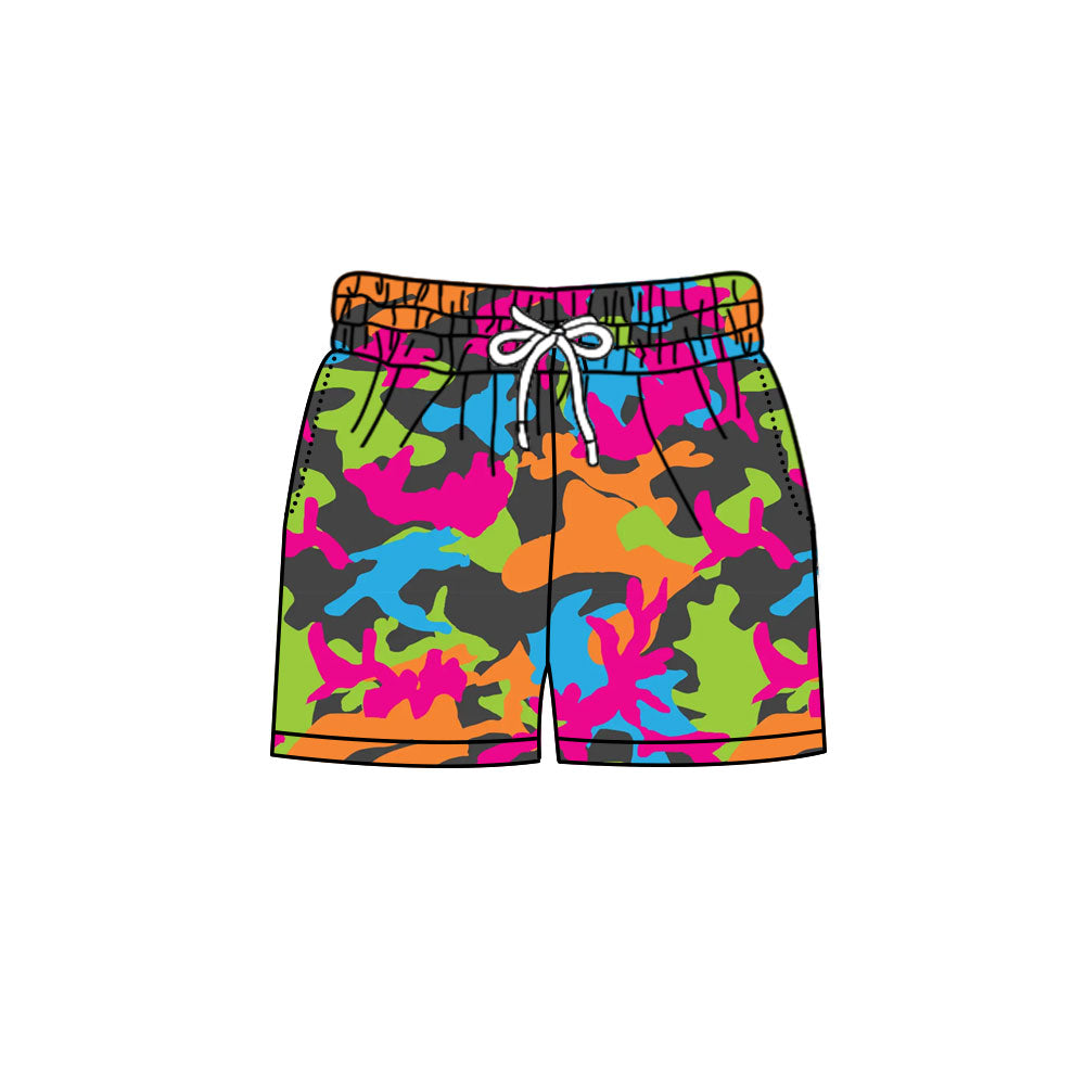 MOQ 5 pcs blue orange hot pink kids boys summer shorts