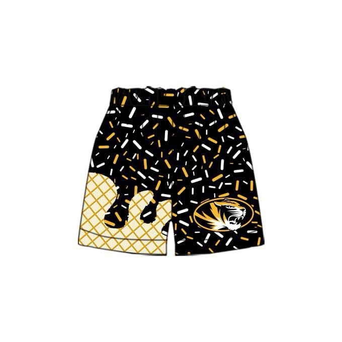 Deadline Jan 27 black white sprinkle kids boys summer team shorts