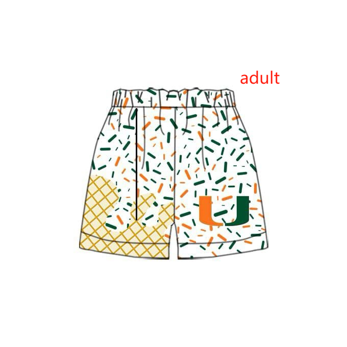 Deadline Jan 27 yellow green sprinkle adult men team shorts