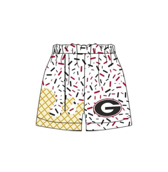 Deadline May 18 white G sprinkle ice cream boys shorts
