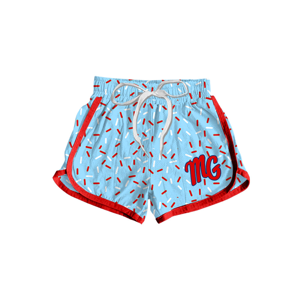 Deadline March 23 Light blue sprinkle M G adult women team shorts