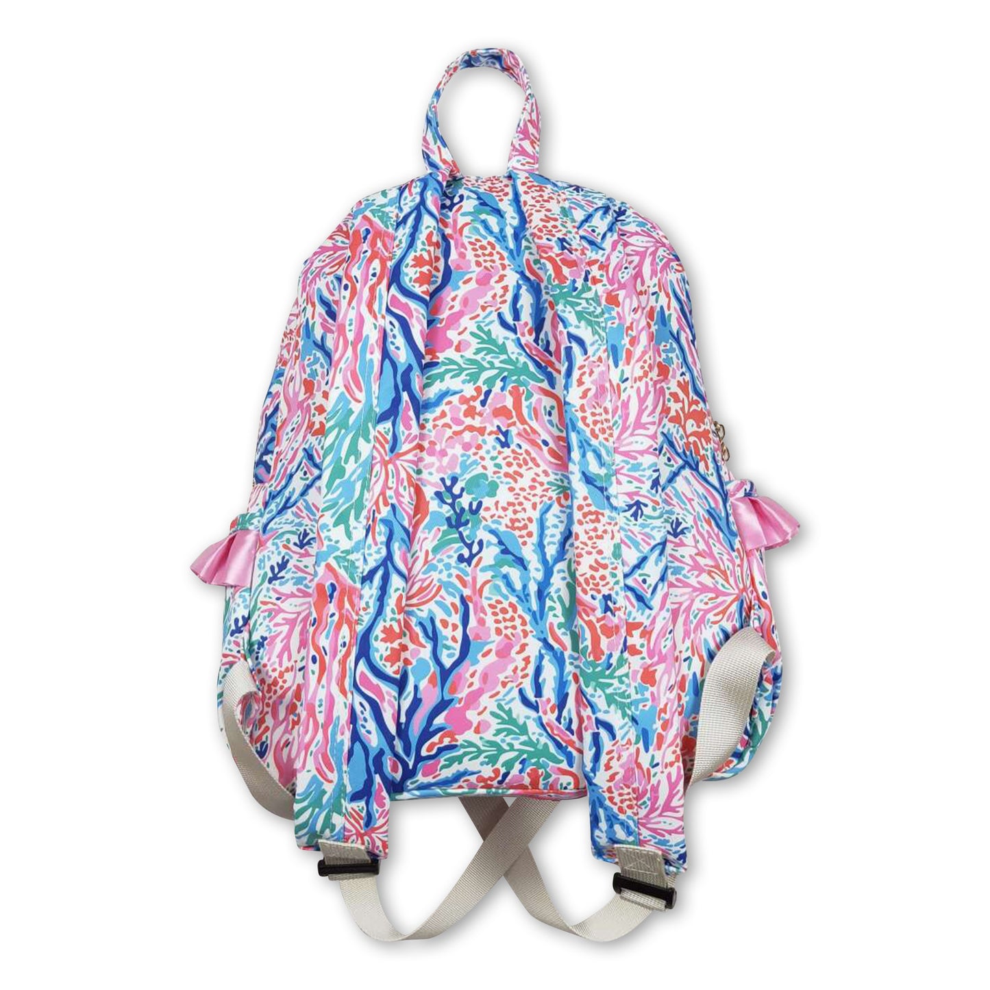Pink blue watercolor kids girls backpack ship from US