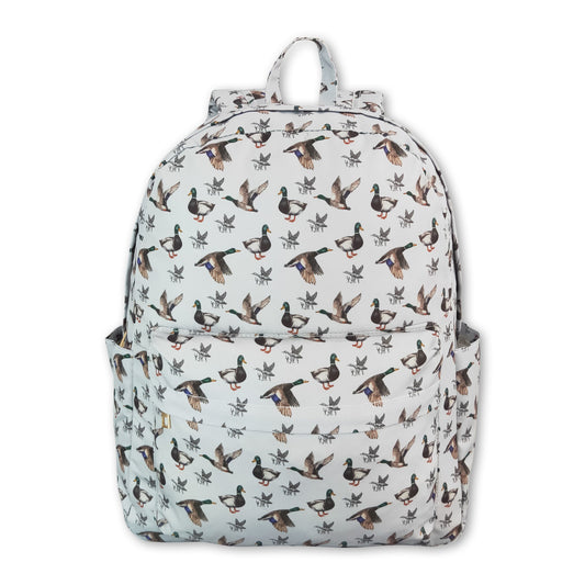 Duck print kids boys backpack ship from US