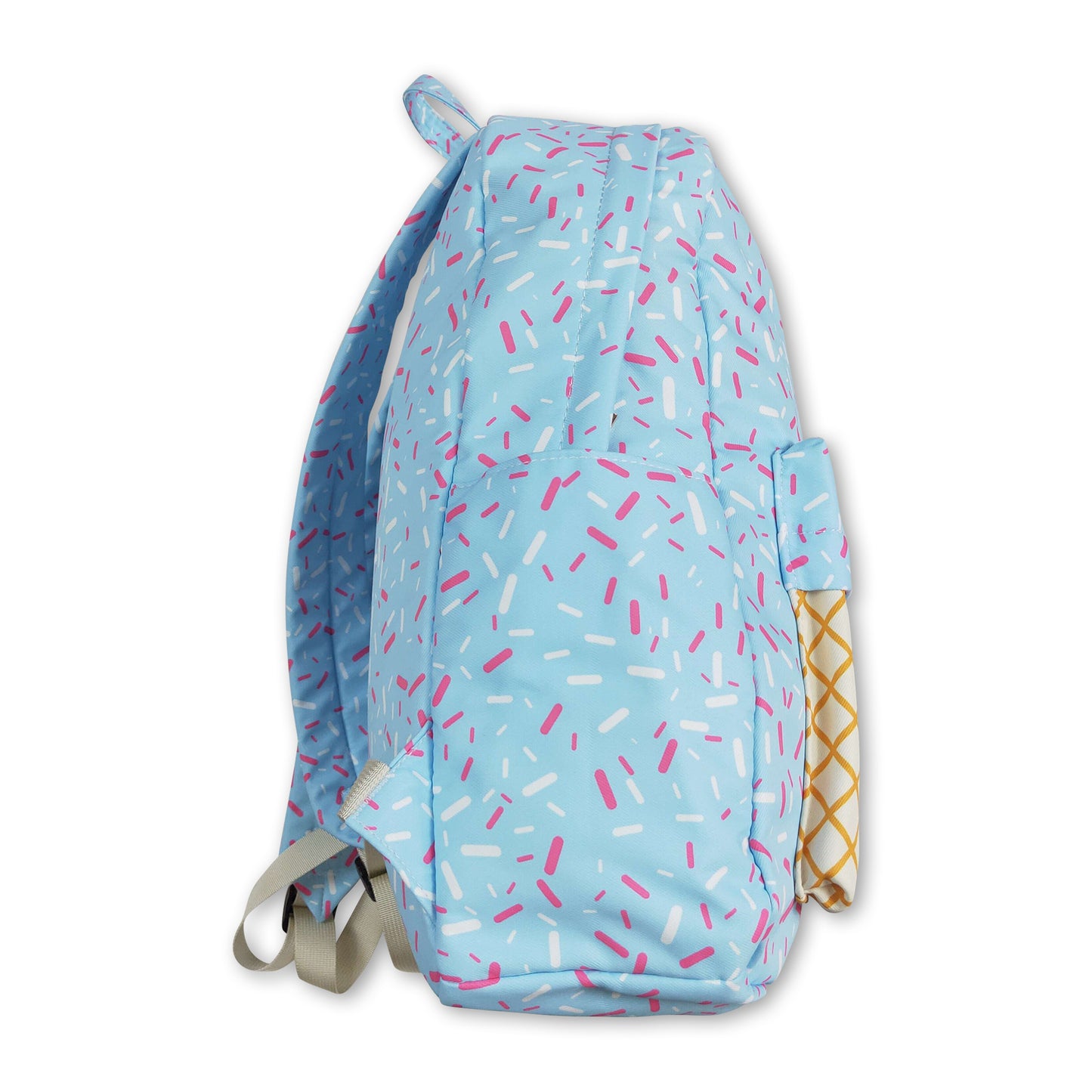 Light blue ice cream sprinkle kids backpack ship from US