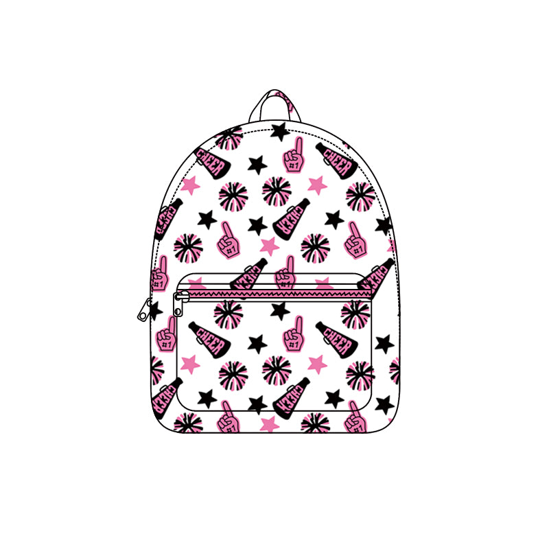 Pink cheer firework stars kids girls team backpack