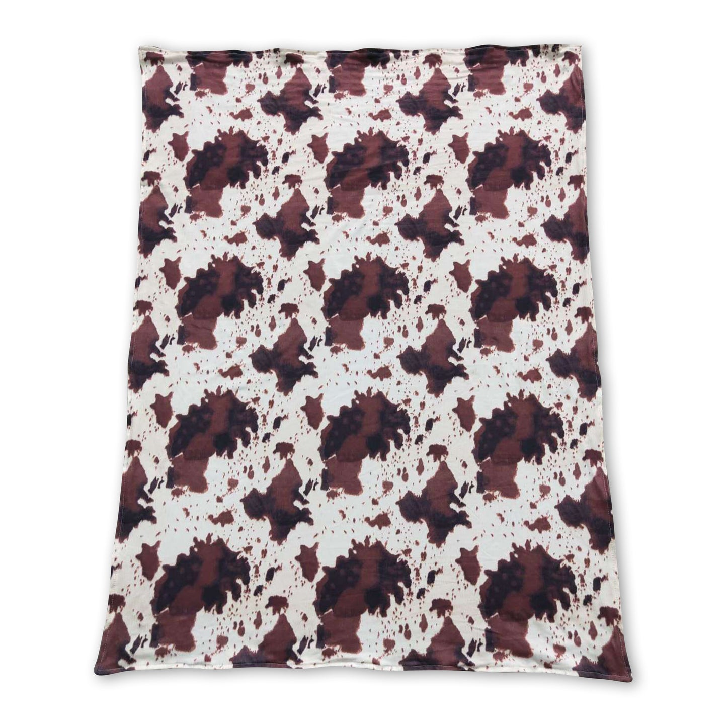 Brown polka dots cow print baby kids blankets ship from US