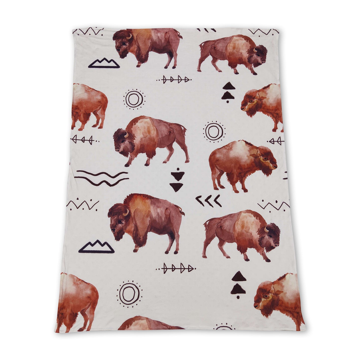 Buffalo polka dots minky baby kids blankets ship from US