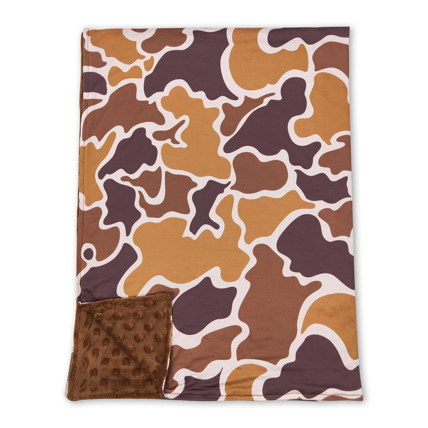 Brown camo baby kids hunting blankets ship from US