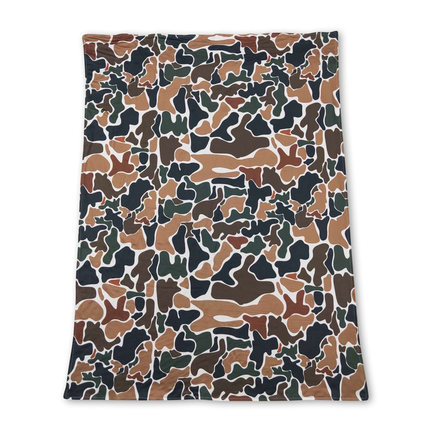 Brown polka dots camo baby kids blankets ship from US