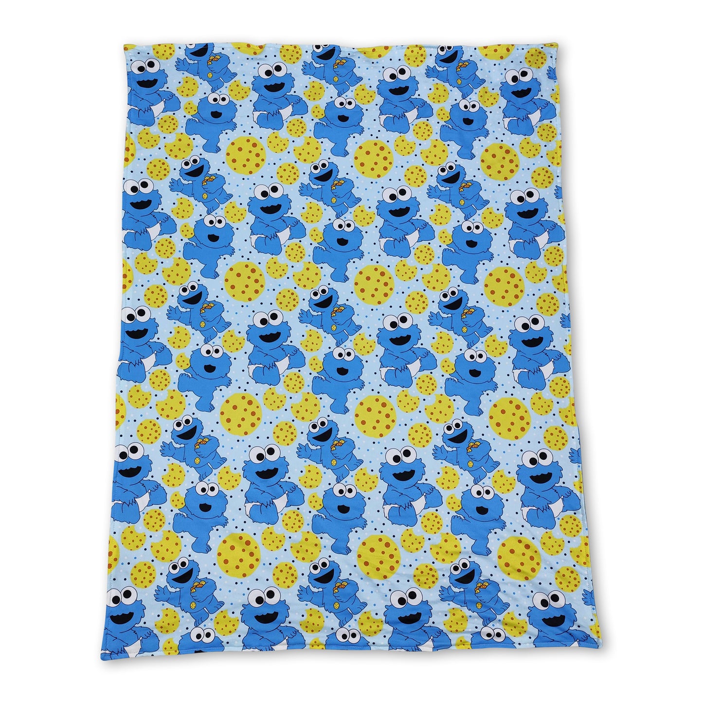 Blue polka dots cookie baby boy blankets