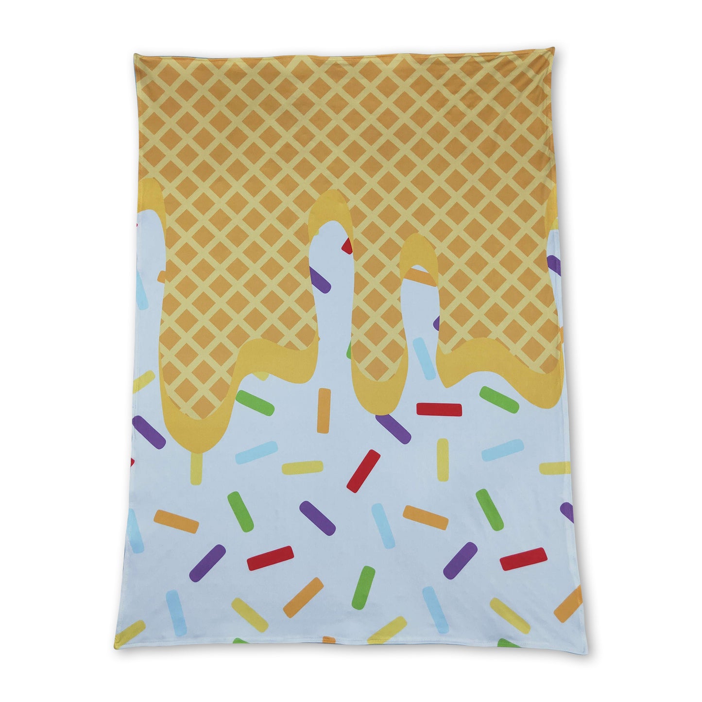 Light blue sprinkle ice cream baby kids team blanket ship from US