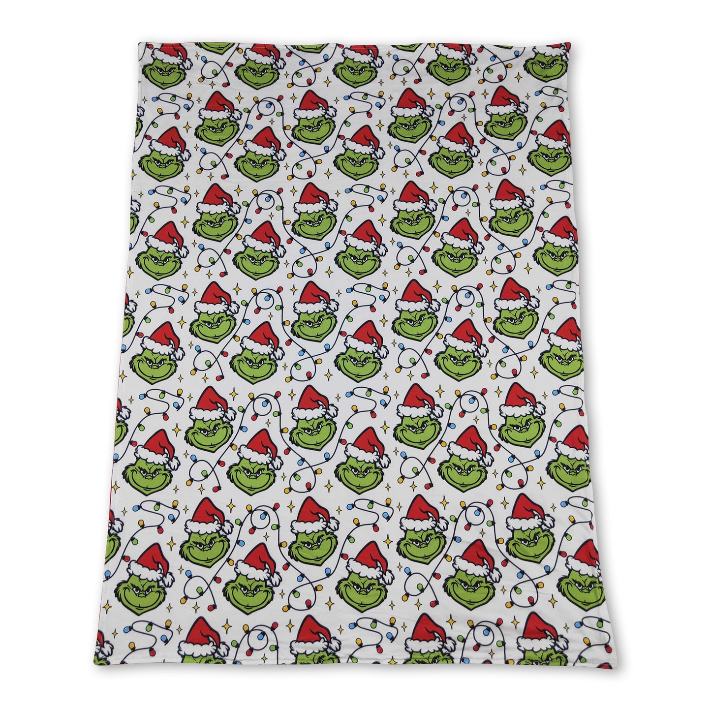 Christmas lighting green face baby kids blankets