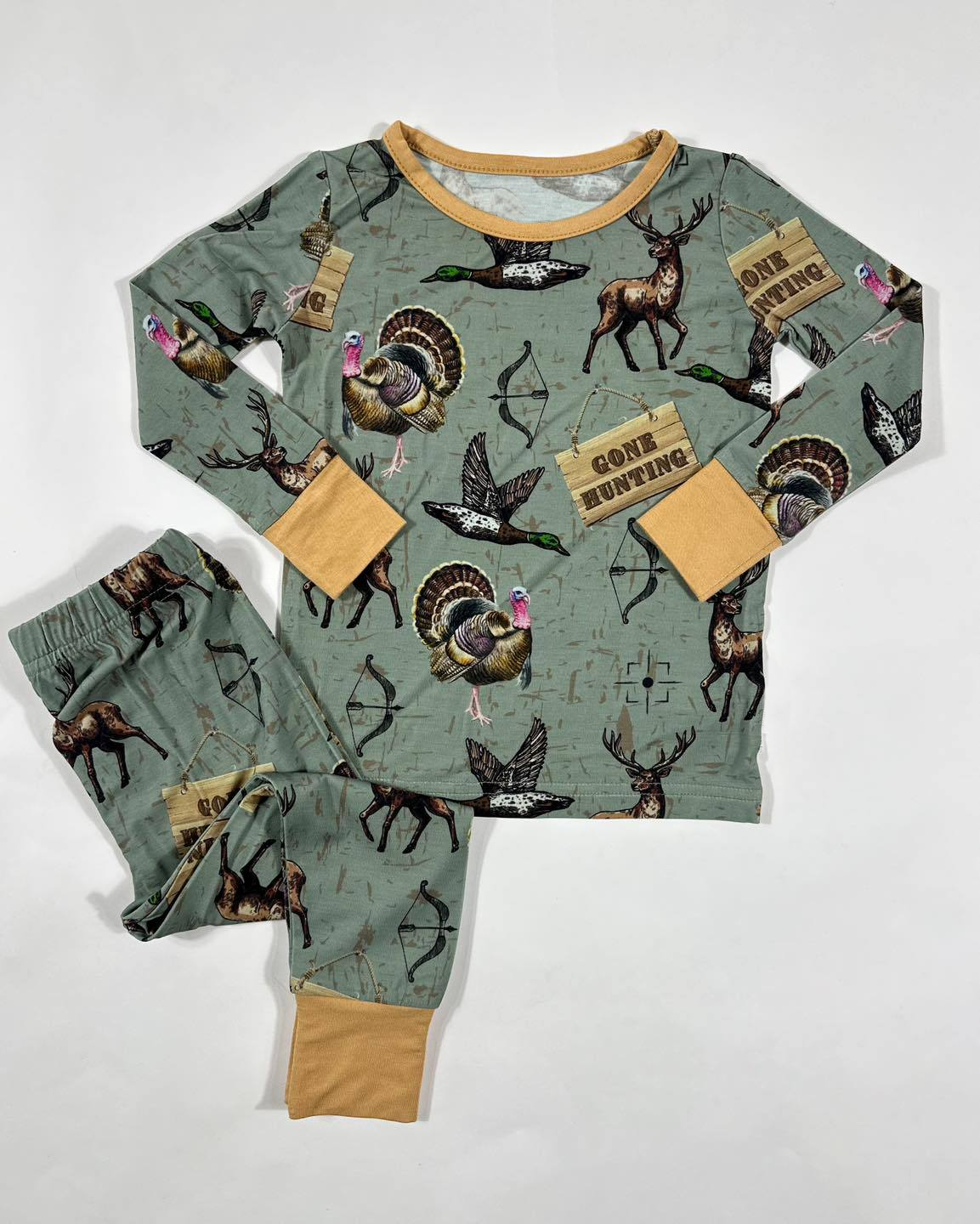 arkansas wild boar unisex kids pajamas - two piece