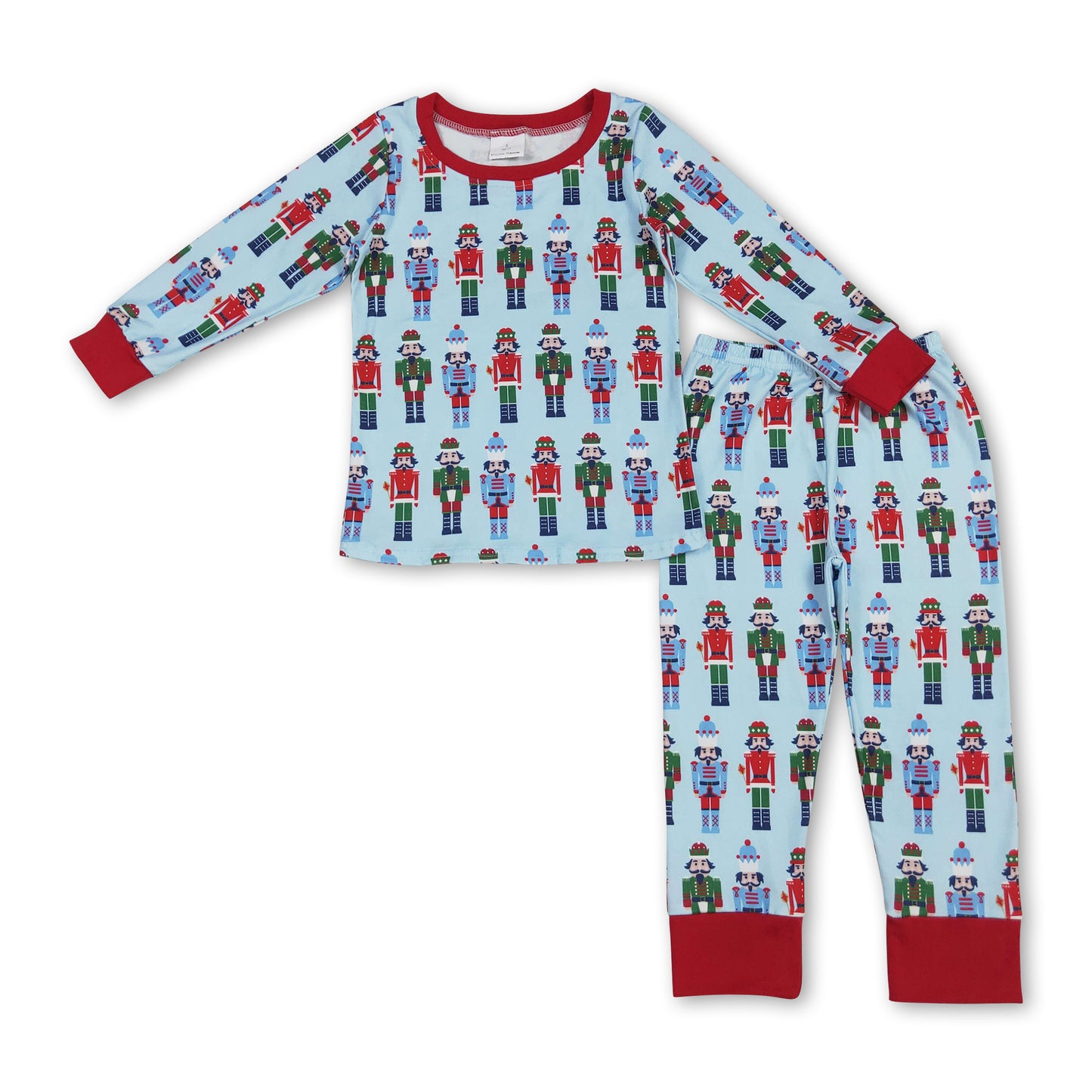 Long sleeves blue ballet kids boys Christmas pajamas