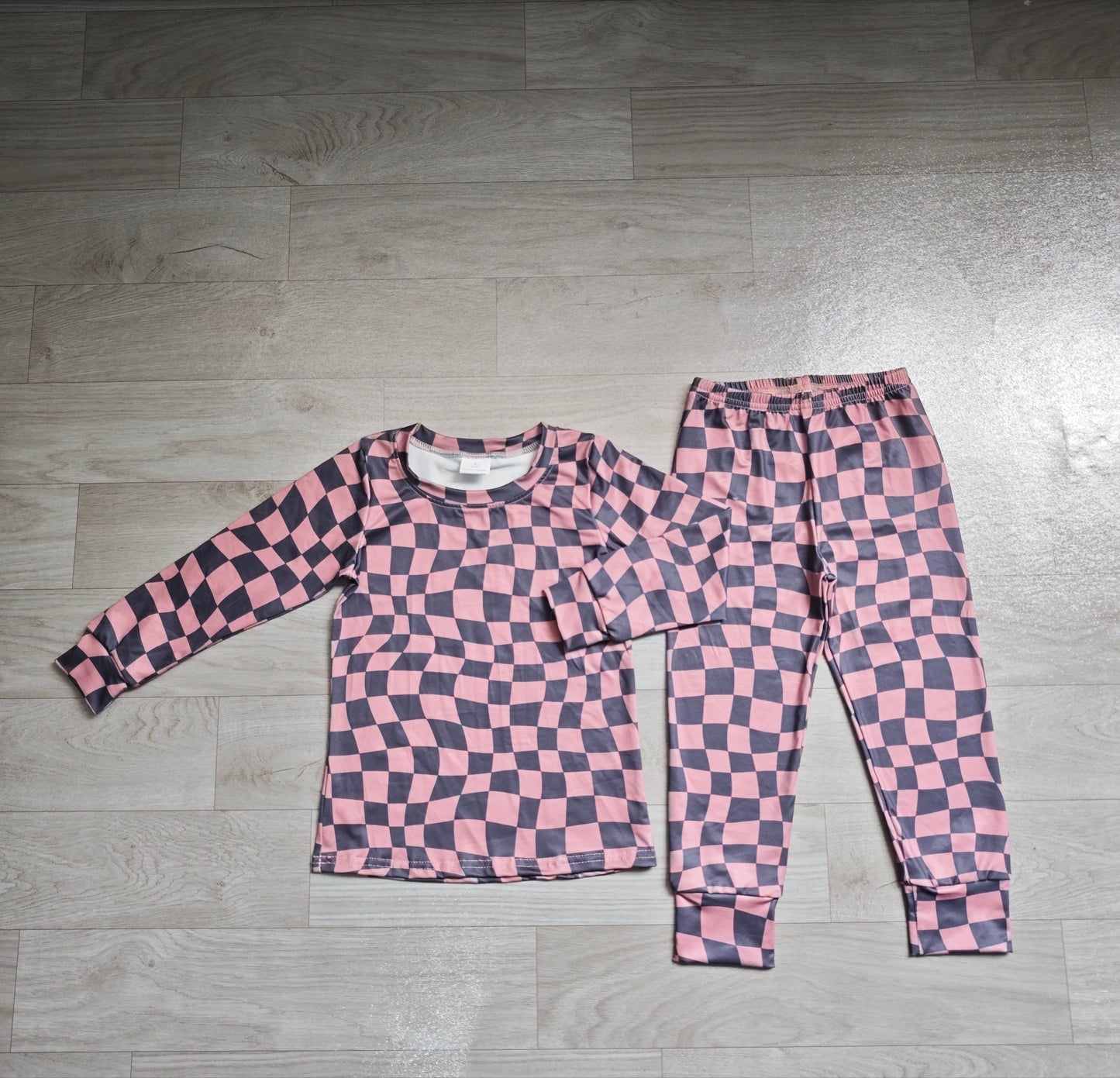 Long sleeves top pants baby kids fall pajamas set