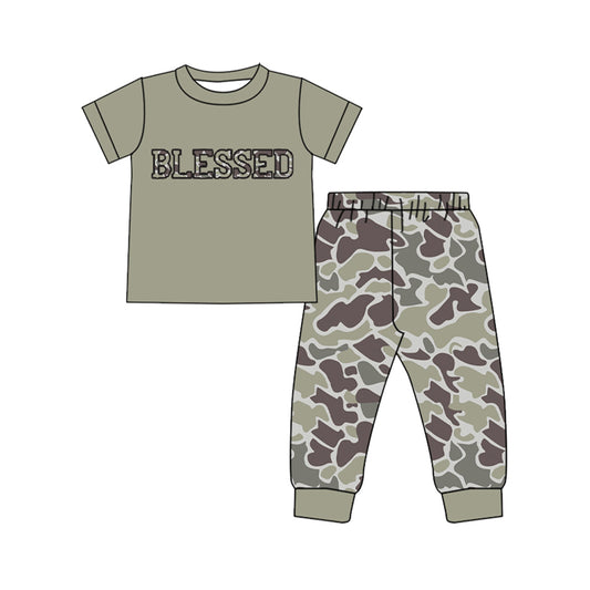 camo  blessed kids boys set
