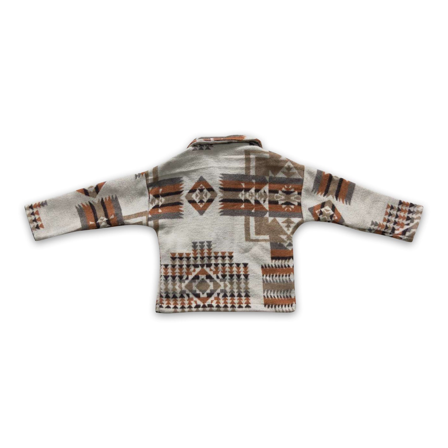 Khaki pockets baby kids flannel button up shirt