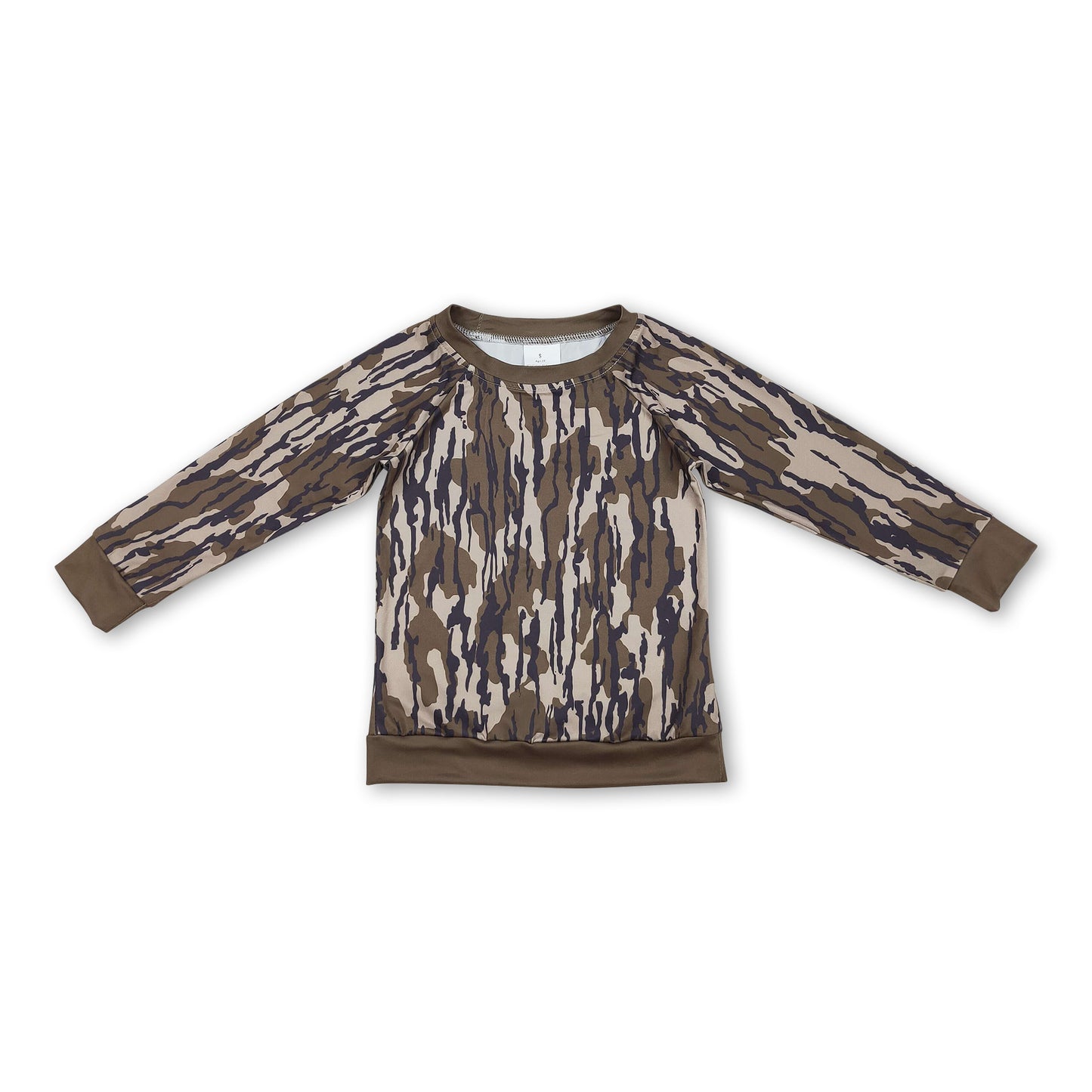 Long sleeves camo kids boys shirt
