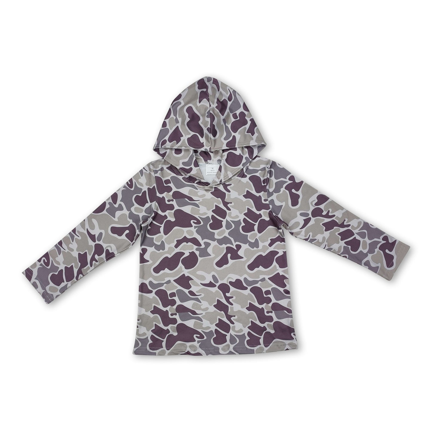 Long sleeves camo toddler kids boys hoodie