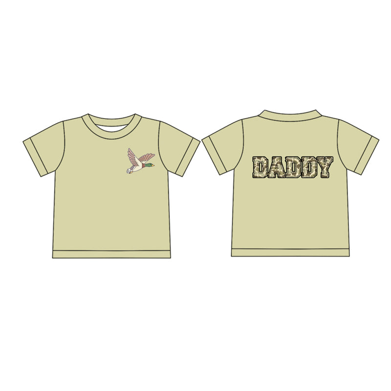 Short sleeves camo duck Daddy adult men t-shirt