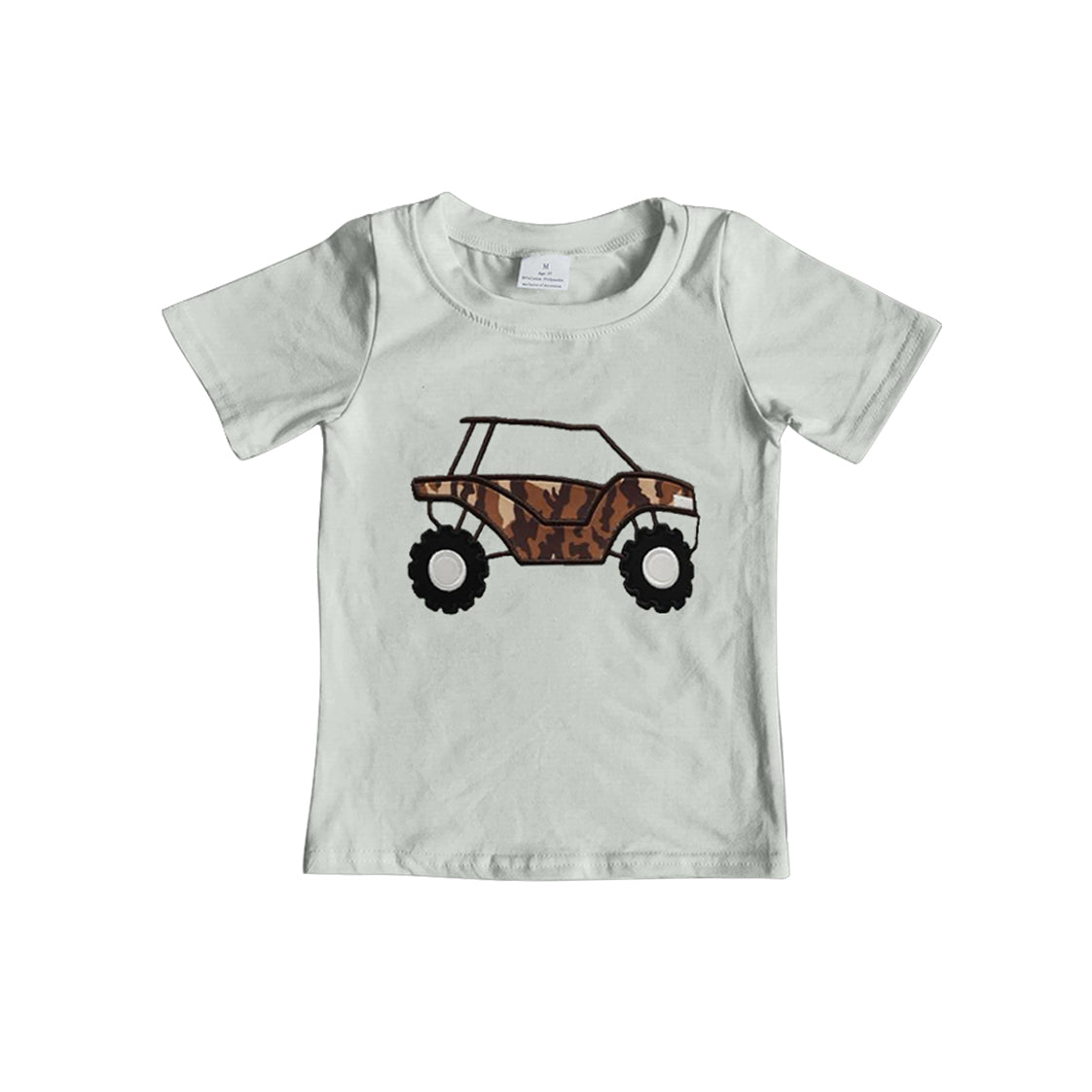 Short sleeves brown camo kids boys shirt