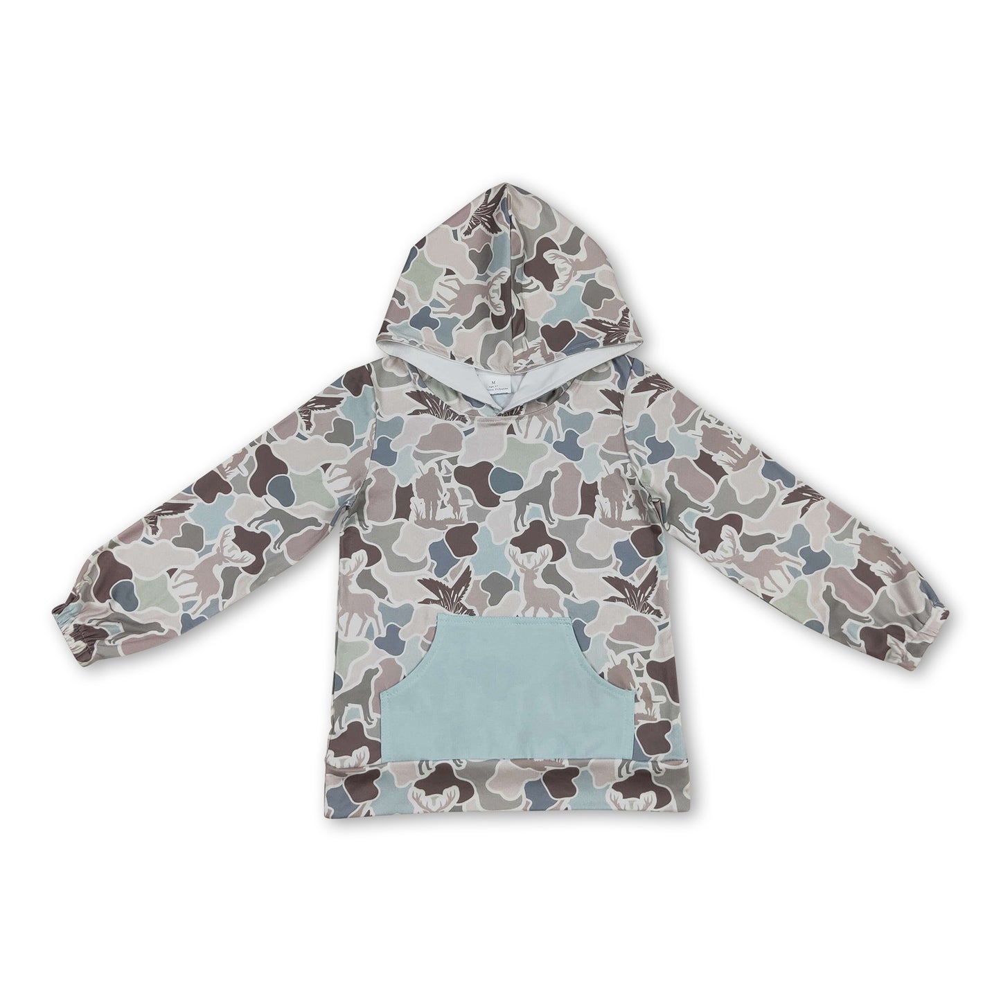 Long sleeves camo deer duck kids boys hoodie