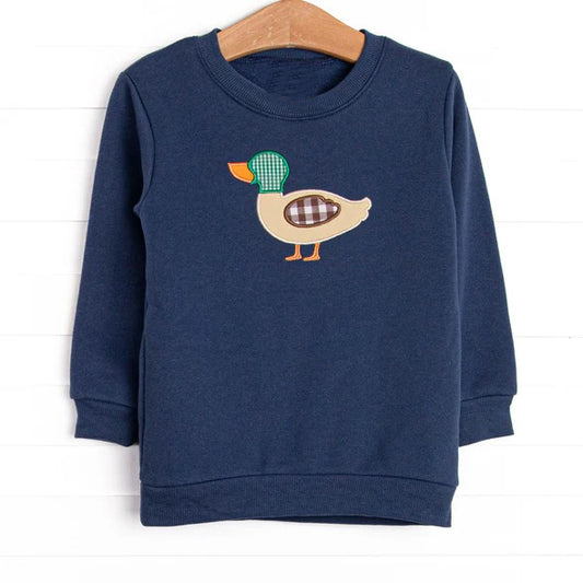 Long sleeves navy duck kids boys hunting shirt