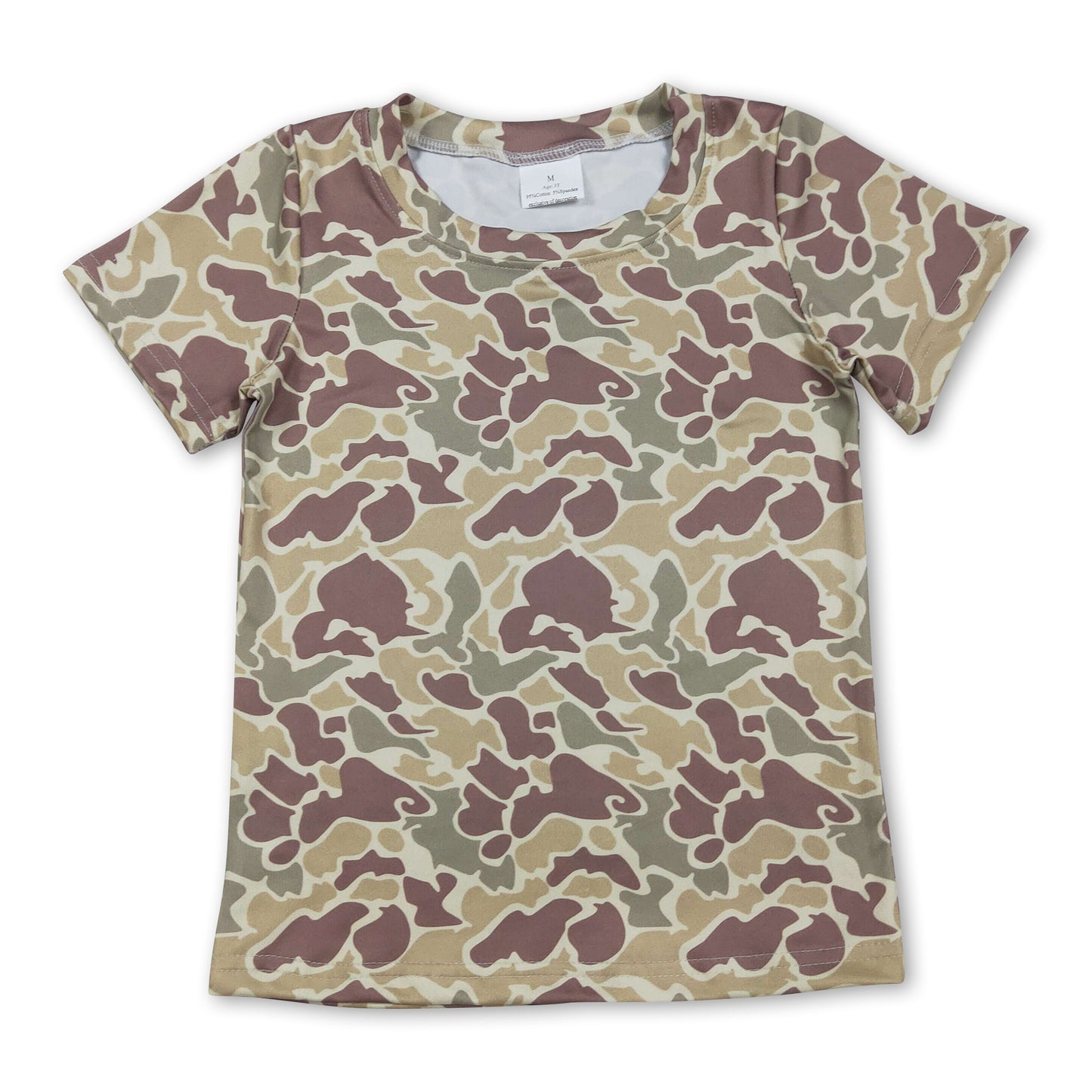 Short sleeves camo kids boys summer t-shirt
