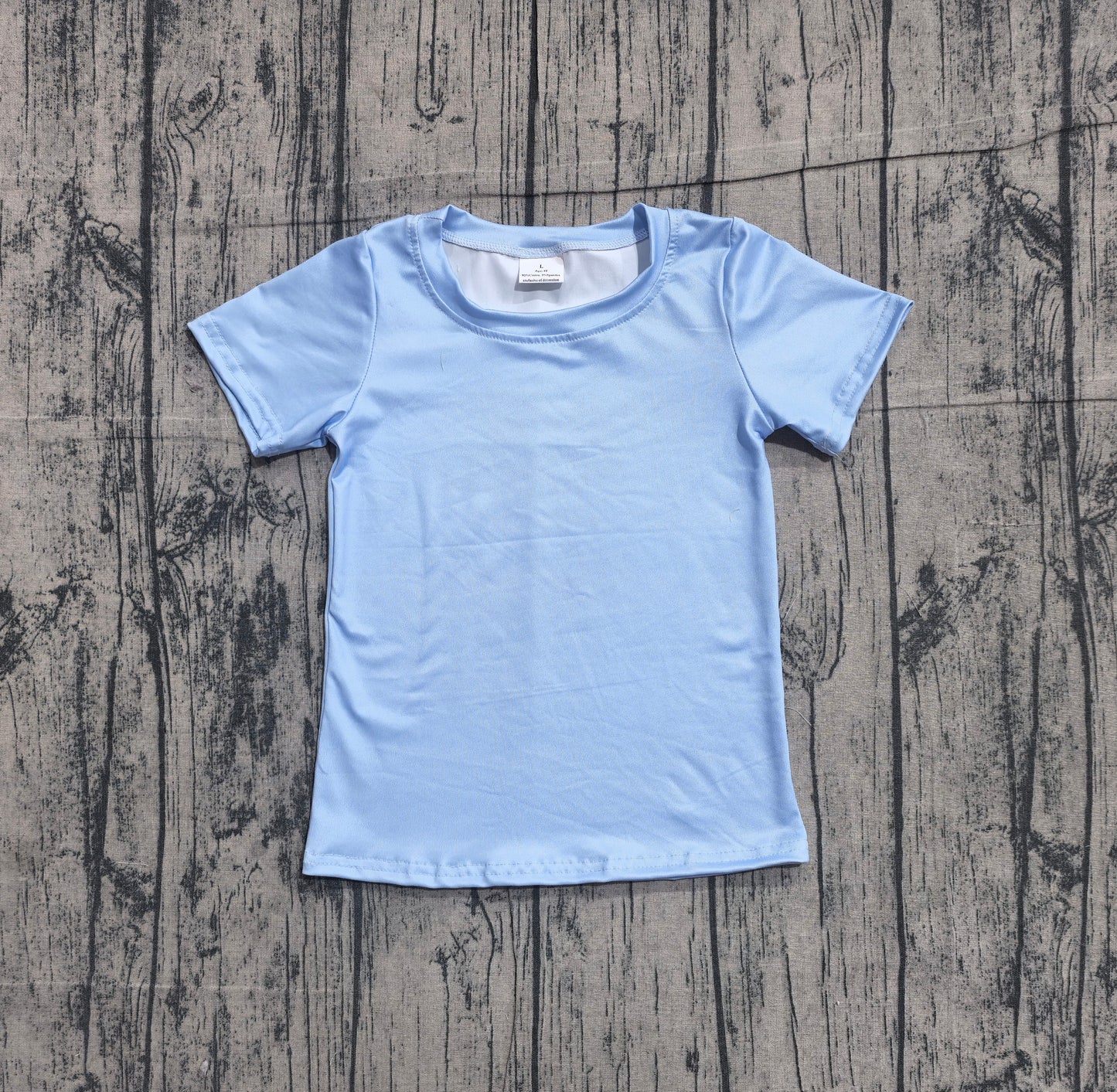 Short sleeves light blue camo dog kids boys shirts