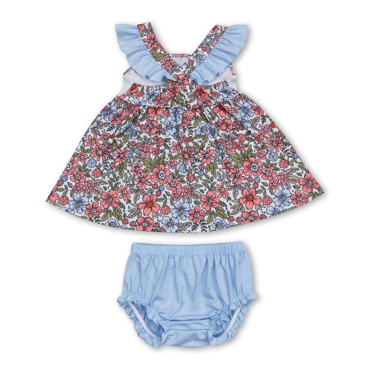 I love DADDY floral tunic bummies girls clothes