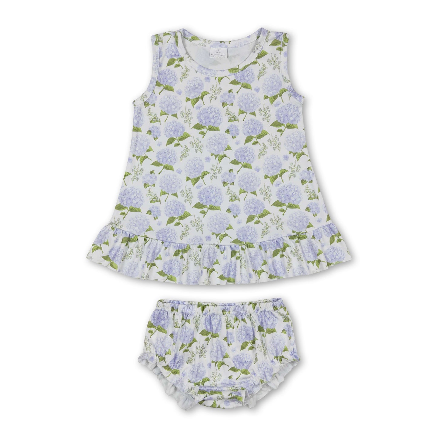 Sleeveless floral top bummies girls spring clothes