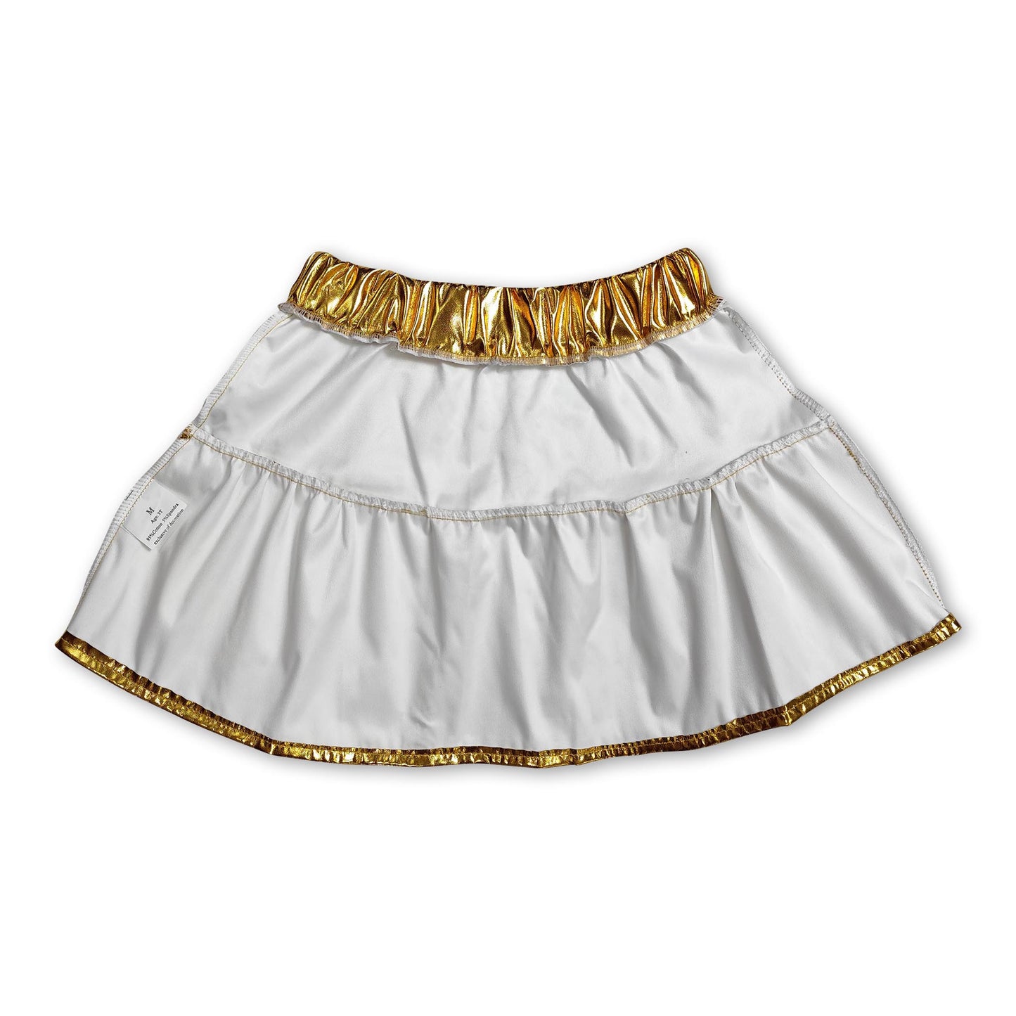 Gold color kids girls summer skirt