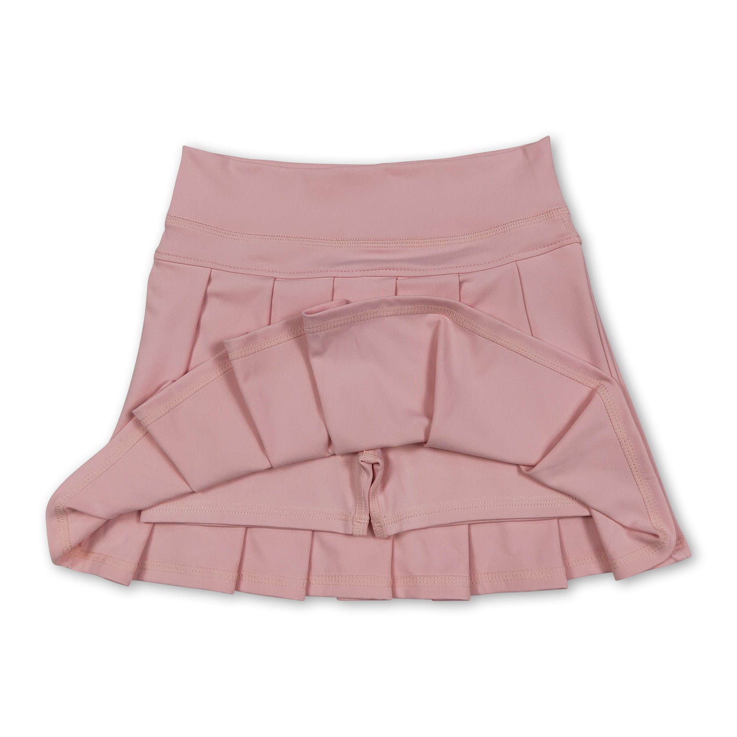 Pink high waist kids girls summer activewear skorts