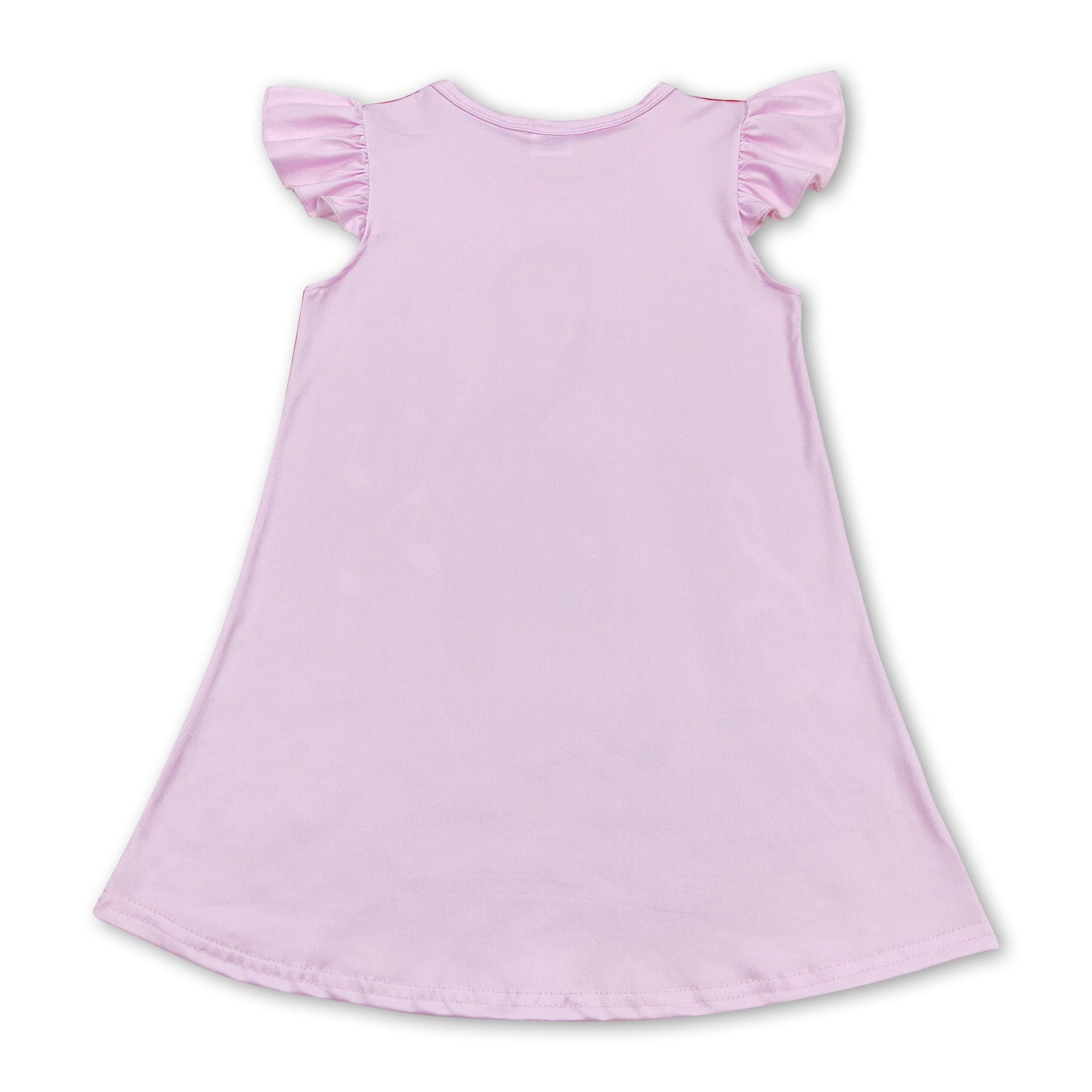 Pink flutter sleeves music singer girls dresses